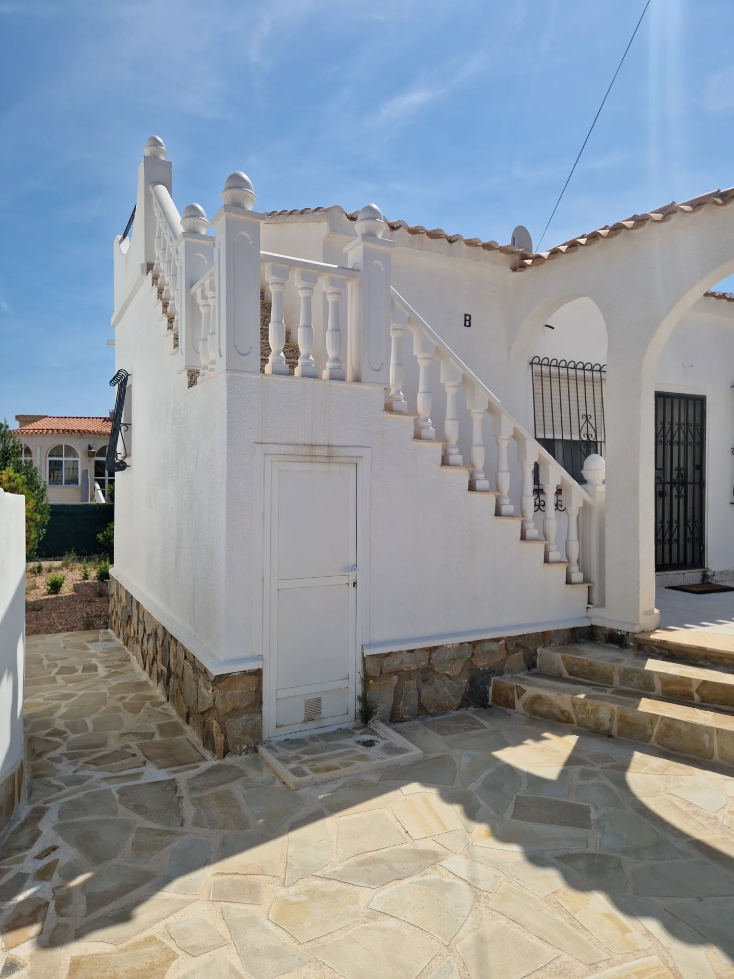 Before: Steps & terrace in natural stone