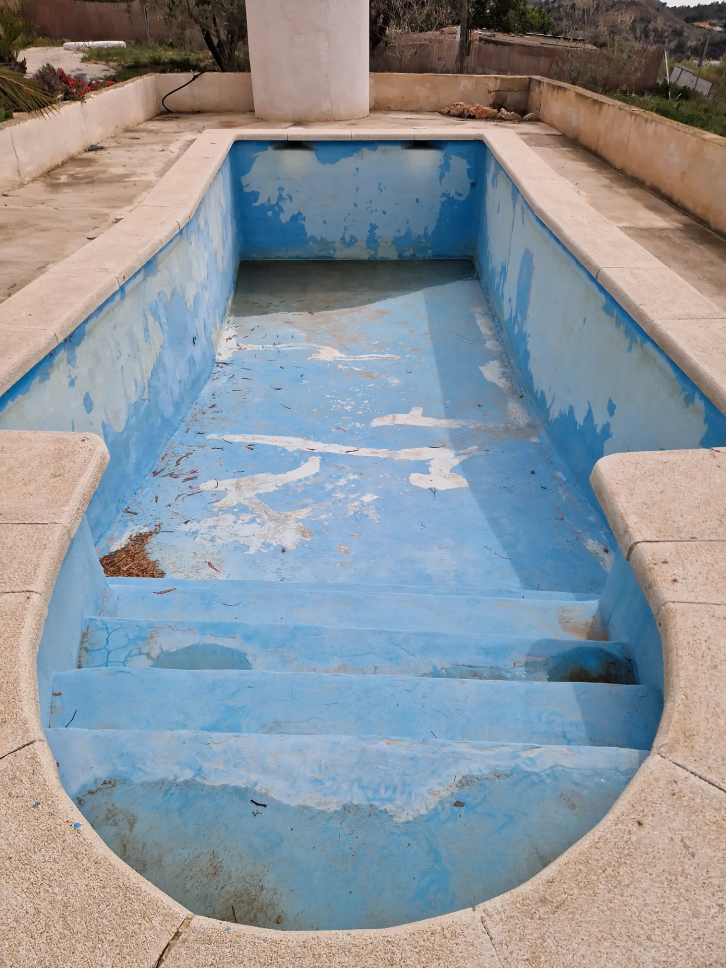 Before: Pool refurbishment — completely retiled
